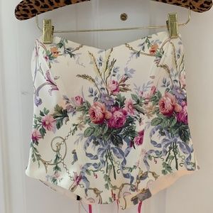 Silk bustier